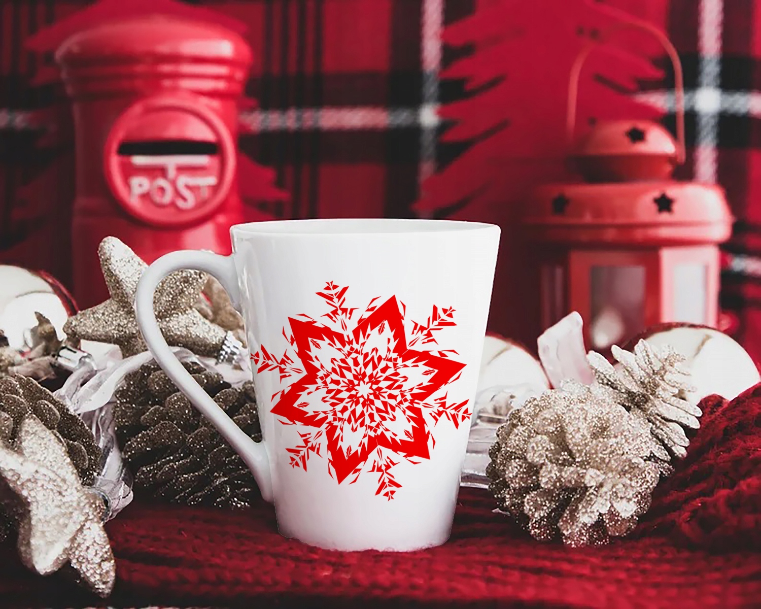 ŚWIĄTECZNY KUBEK LATTE 330ml PREZENT NA ŚWIĘTA Stan opakowania oryginalne