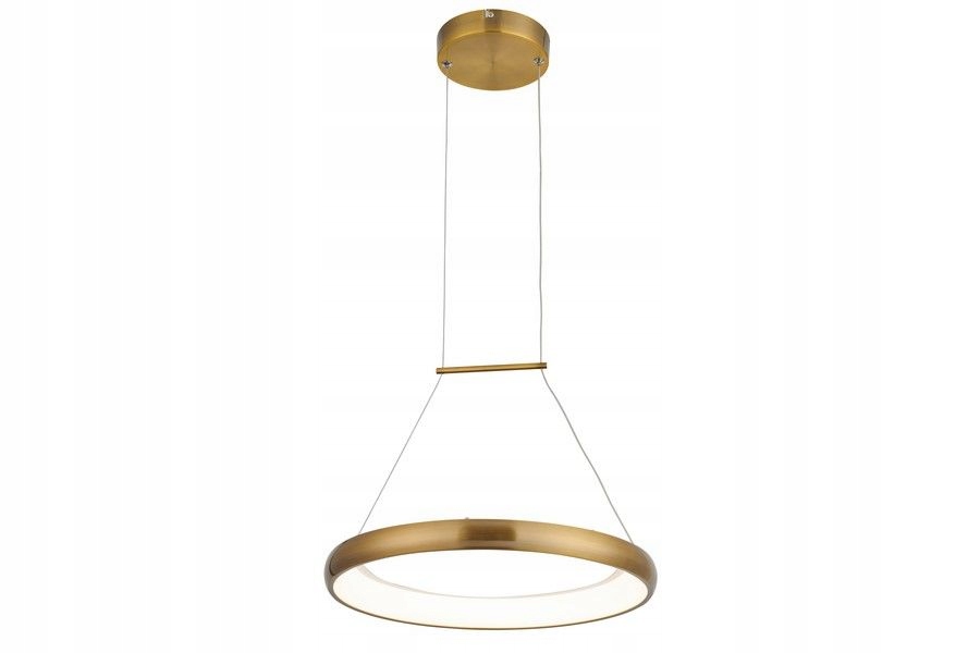 Zlatá glamour Led lampa Thea Ring svítící dovnitř, osvětlení stolu