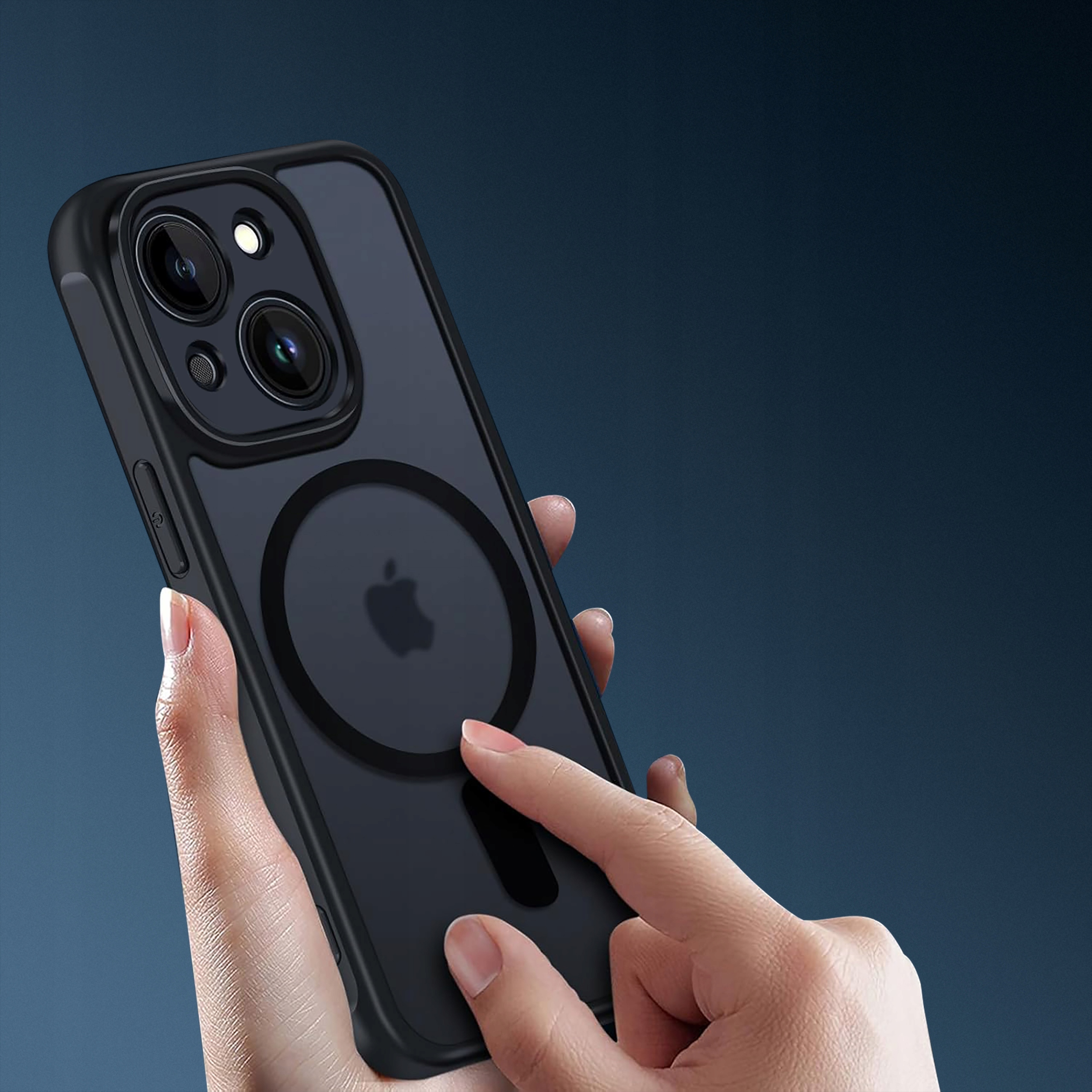 Etui do iPhone 15 do MagSafe MATT CASE WZMACNIANE 360° Szkło 5D PREMIUM Kod producenta ZESTAW_ETUI_MATOWE_+_SZKŁO_5D_P30