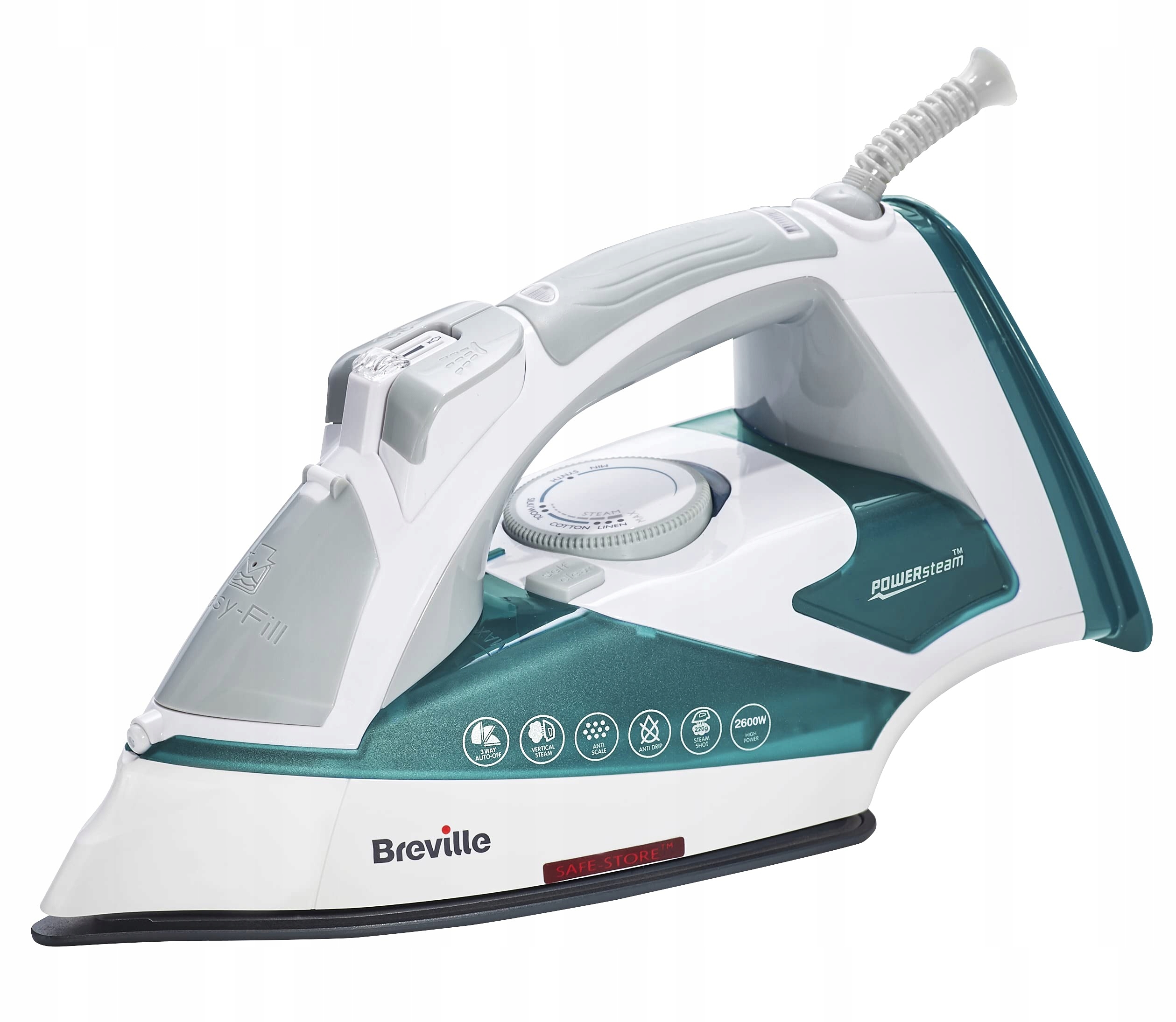 BREVILLE Żelazko Parowe 2600W Ceramiczna Stopa Automatyczne Wyłączanie — miniatura 2