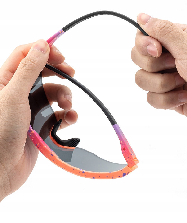 Okulary rower reg. kąt zauszników ROCKBROS SP297/3 pink Kod producenta 14130001003