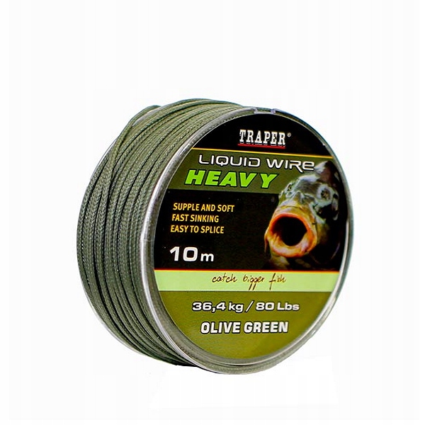 PLEC.HEAVY LIQUID WIRE OLIVE GREEN