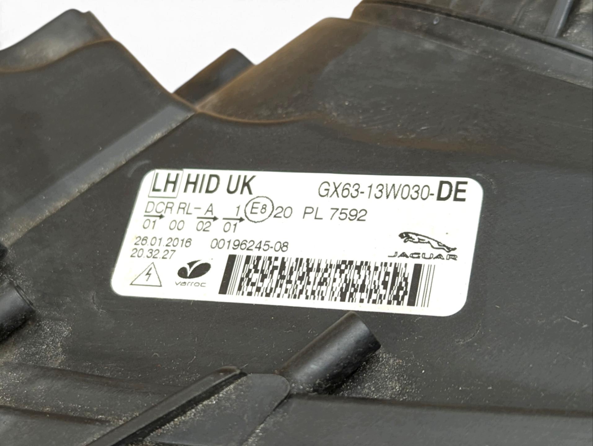 light Xenon front left side Jaguar XF 2 260 2016 GX63-13W030-DE