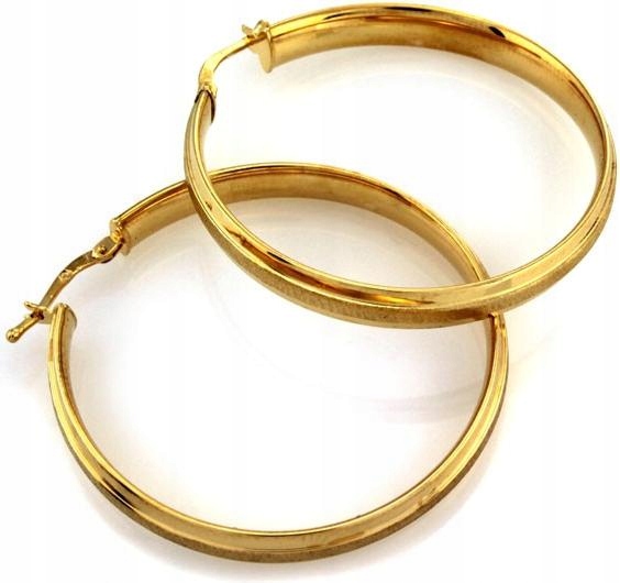 Stříbrné náušnice pozlacené kruhy 925 s saténovým páskem 26 mm dárek kolečka