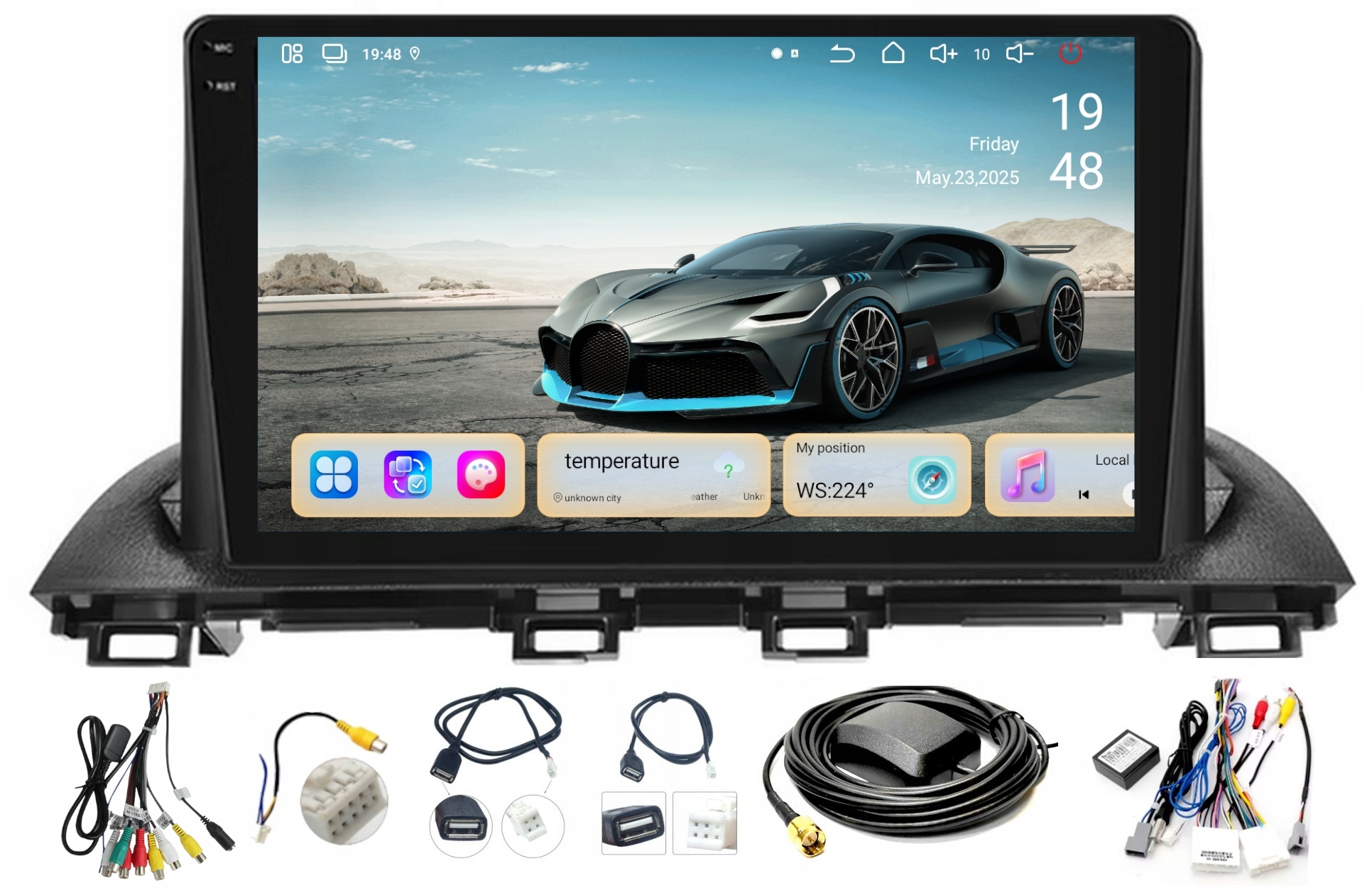 Autorádio Navigace Mazda 3 2013-2018 Android 8GB 256GB Sim