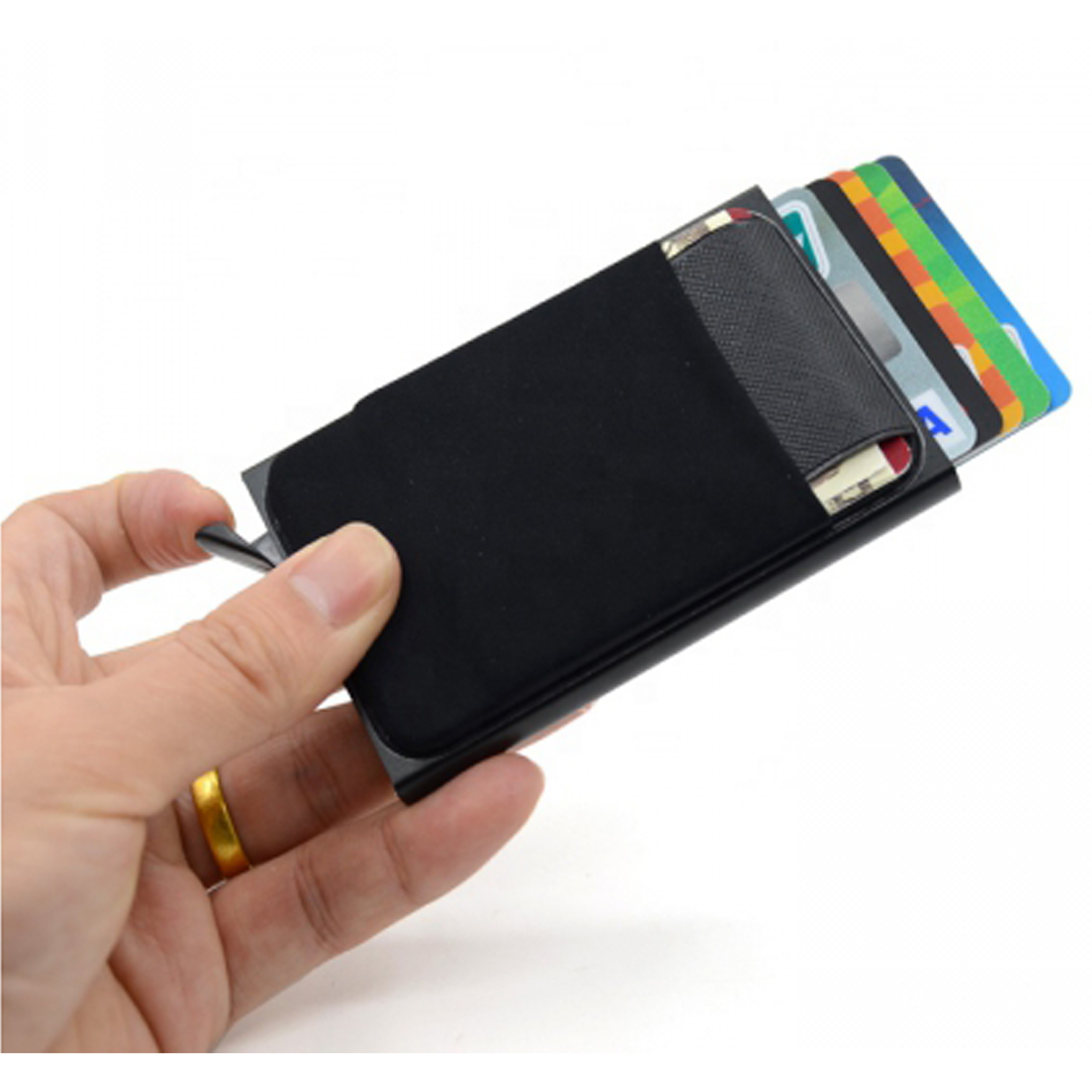 

Aluminowy Portfel Cienki Portfel Rfid Etui Karty