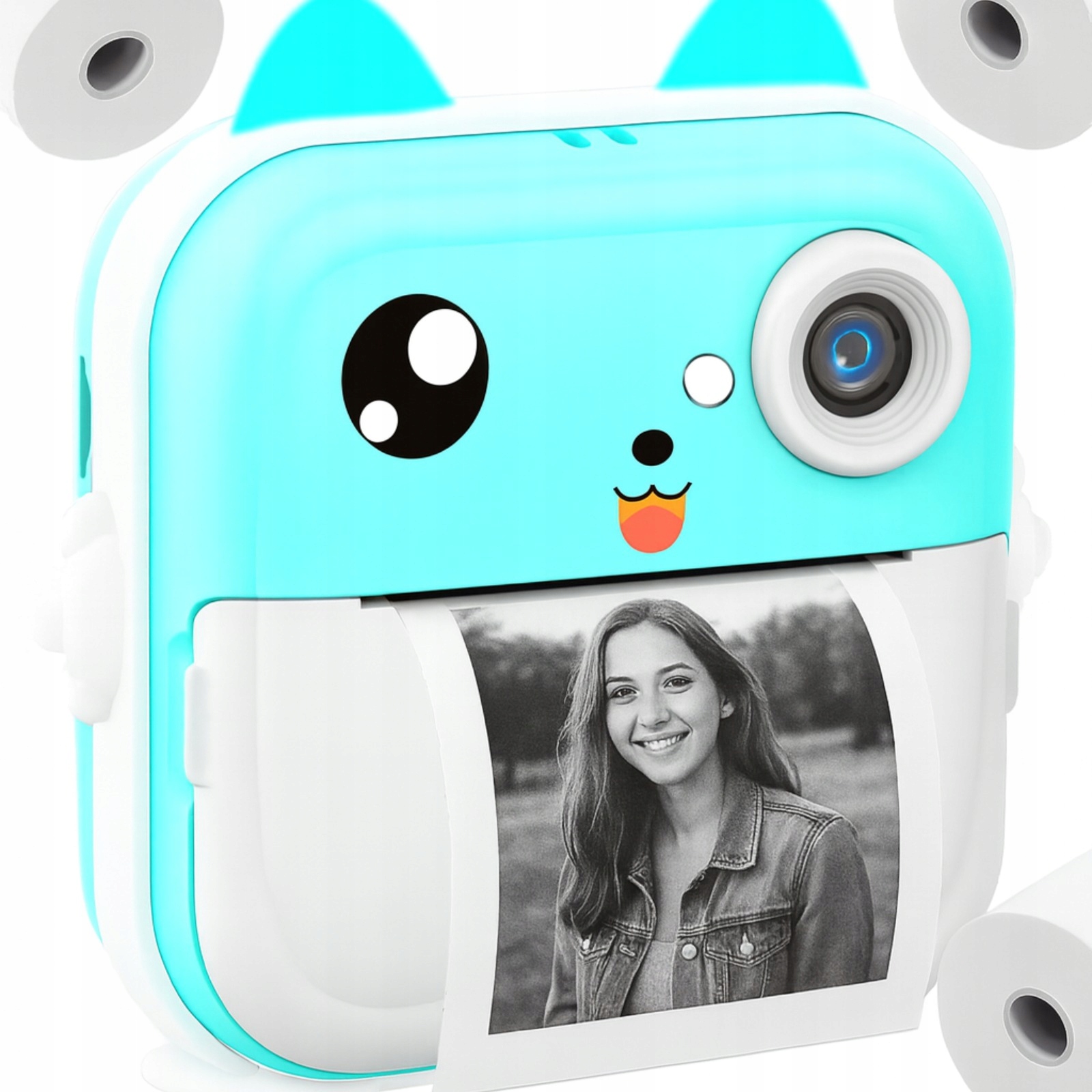 Drukuś Aparat Natychmiastowy Fotograficzny Termiczny Drukarka 3X Papier