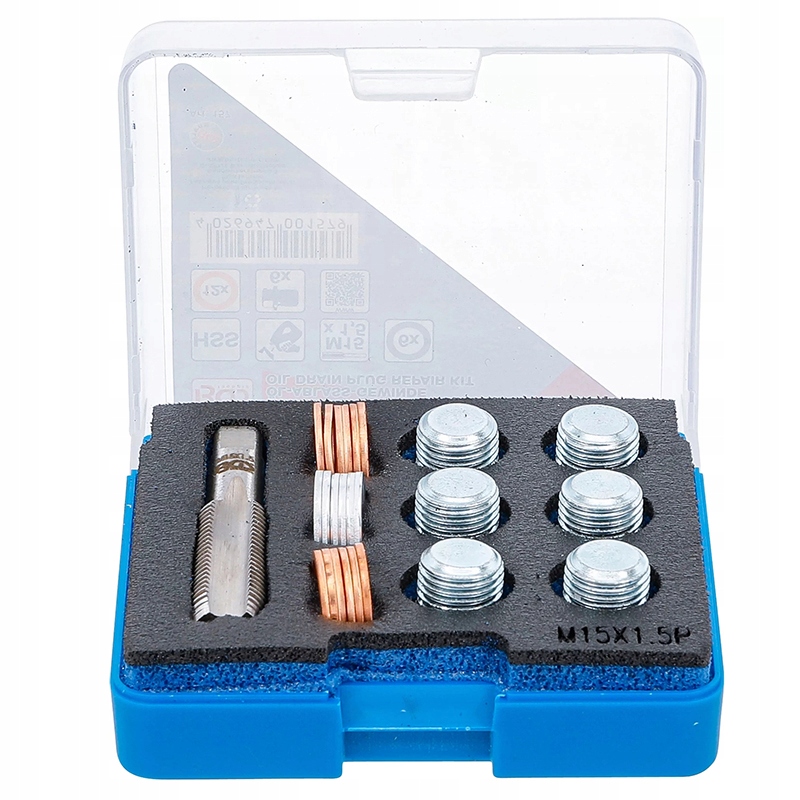 Sada na opravu závitů olejové výpusti M15 x 1,5 mm, Bgs 157