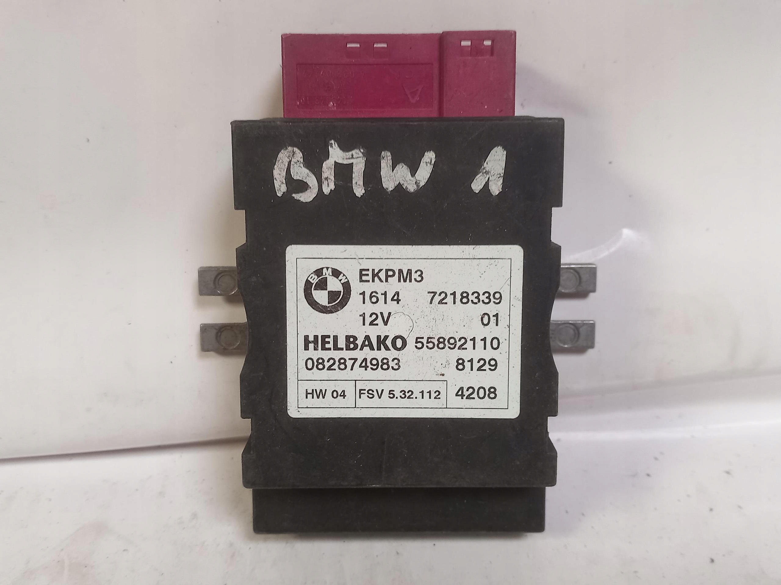 Centralina modulo POMPY carburante BMW SERIA 1 E87 E81 7218339 09-14