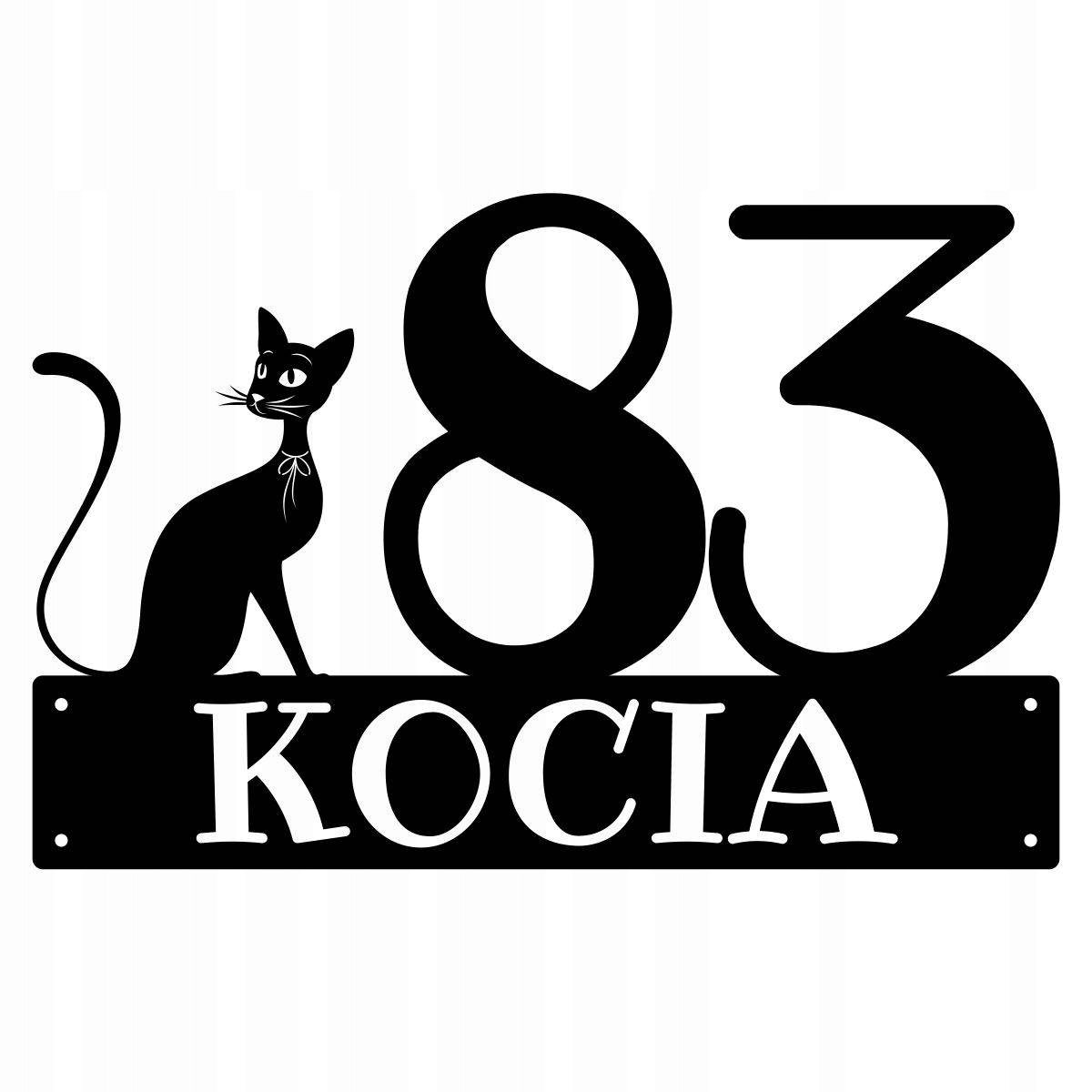 Číslo Na Dom 60 cm Tabuľa Adresa Oceľ 2MM Grafika 193