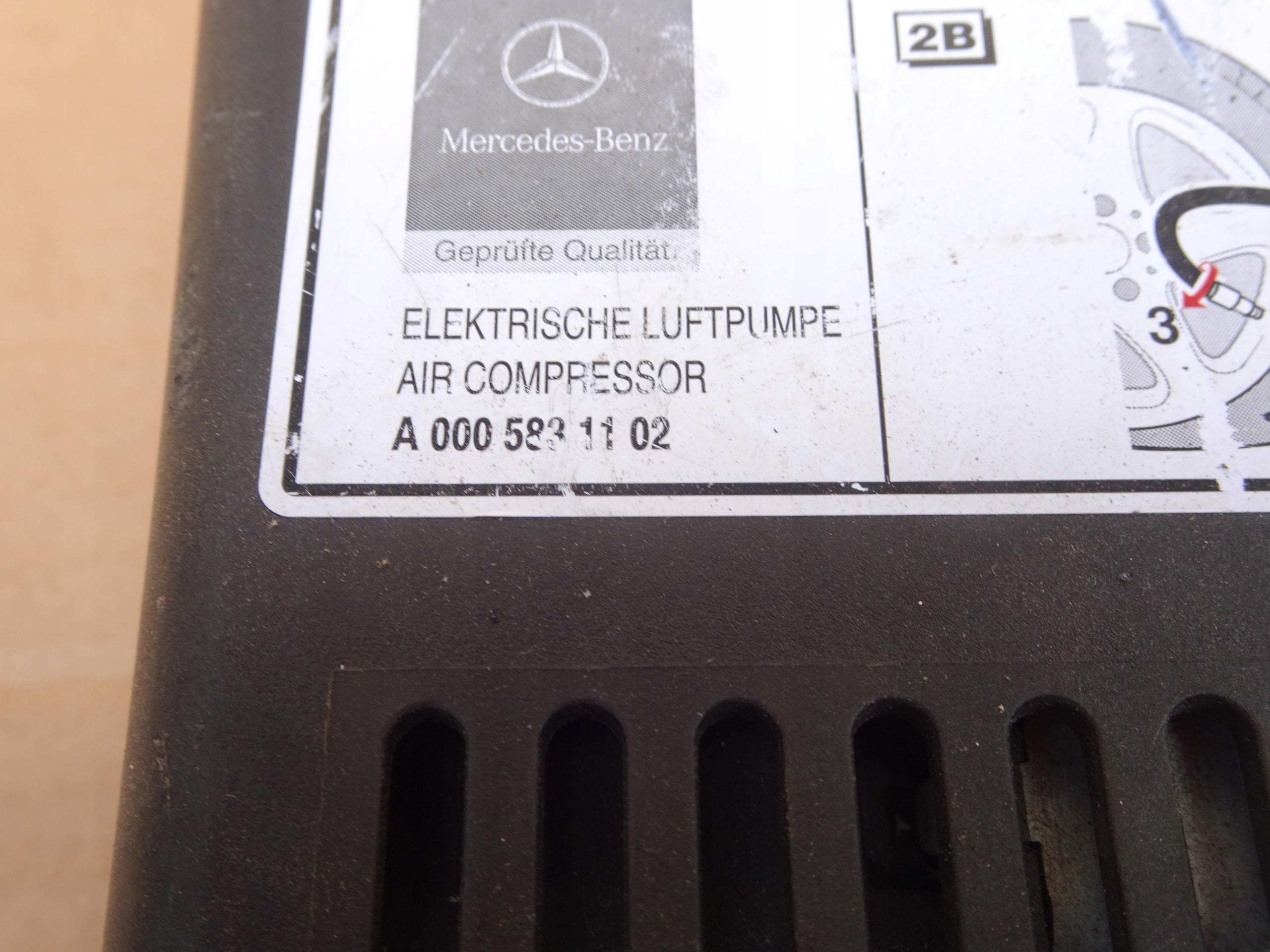 MERCEDES B-KLASA W245 KOMPRESOR POMPKA KOŁA Kod producenta A0005831102