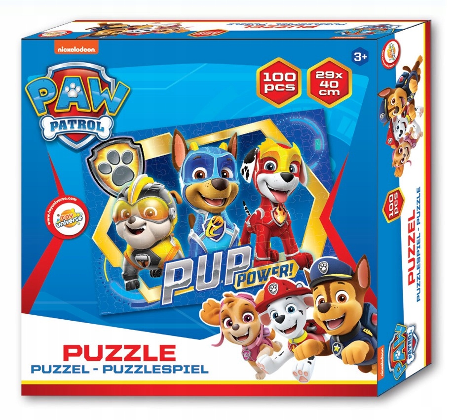 

Puzzle Nickelodeon Dwustronne 100 elem. Psi Patrol