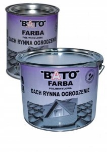 Farba Na Dach Ocynk Aluminium Bato Czarny Ral 9005 5L