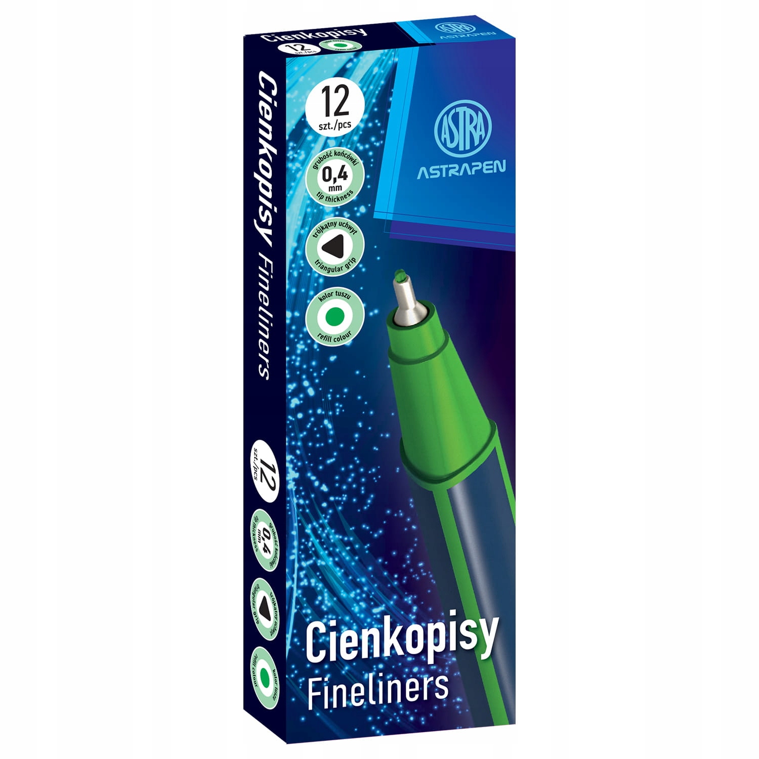 Cienkopis trójkątny - zielony - ASTRAPEN