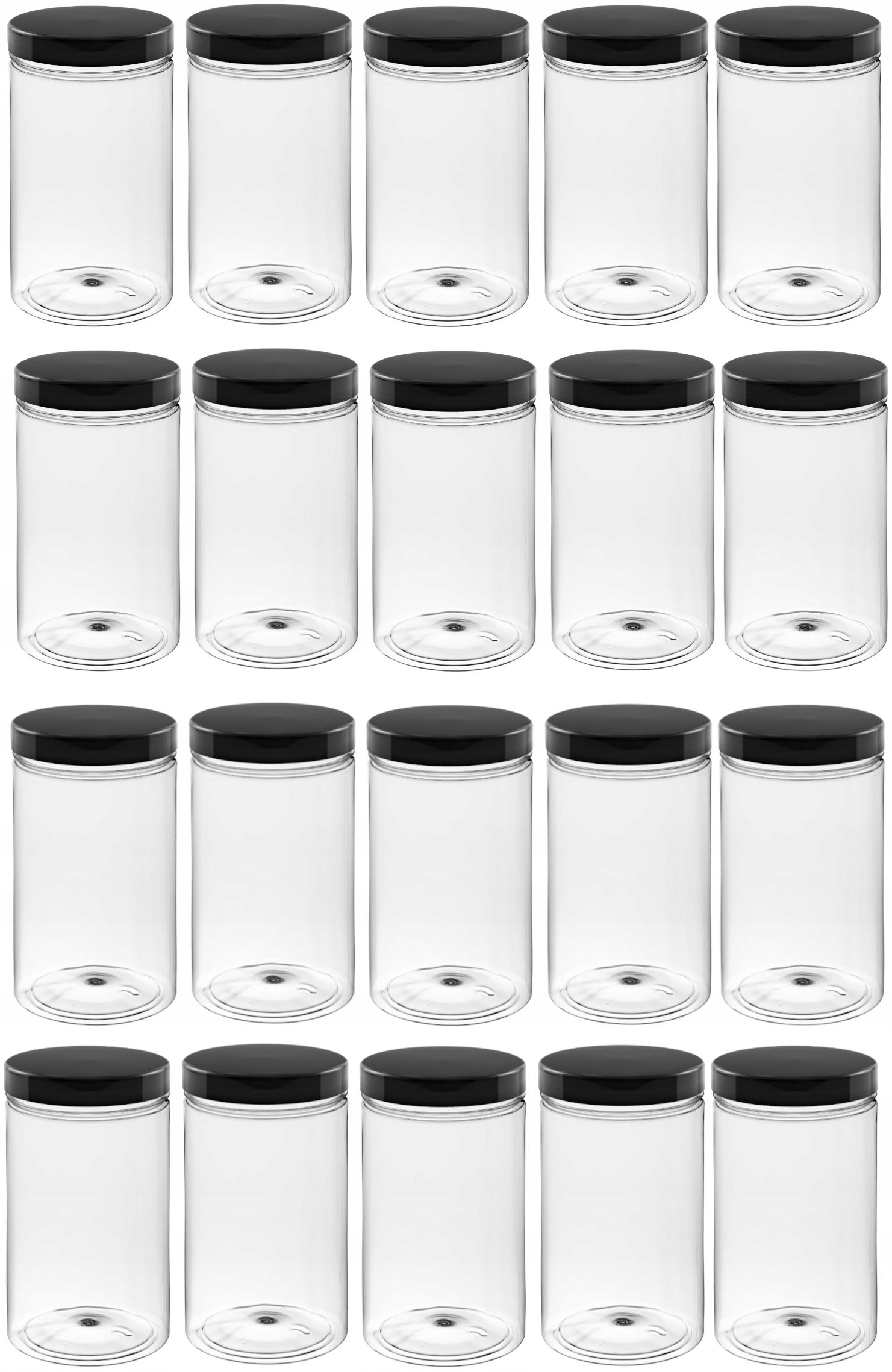 SŁOIK plastikowy 20 x 1,5 l na makaron musli mąke