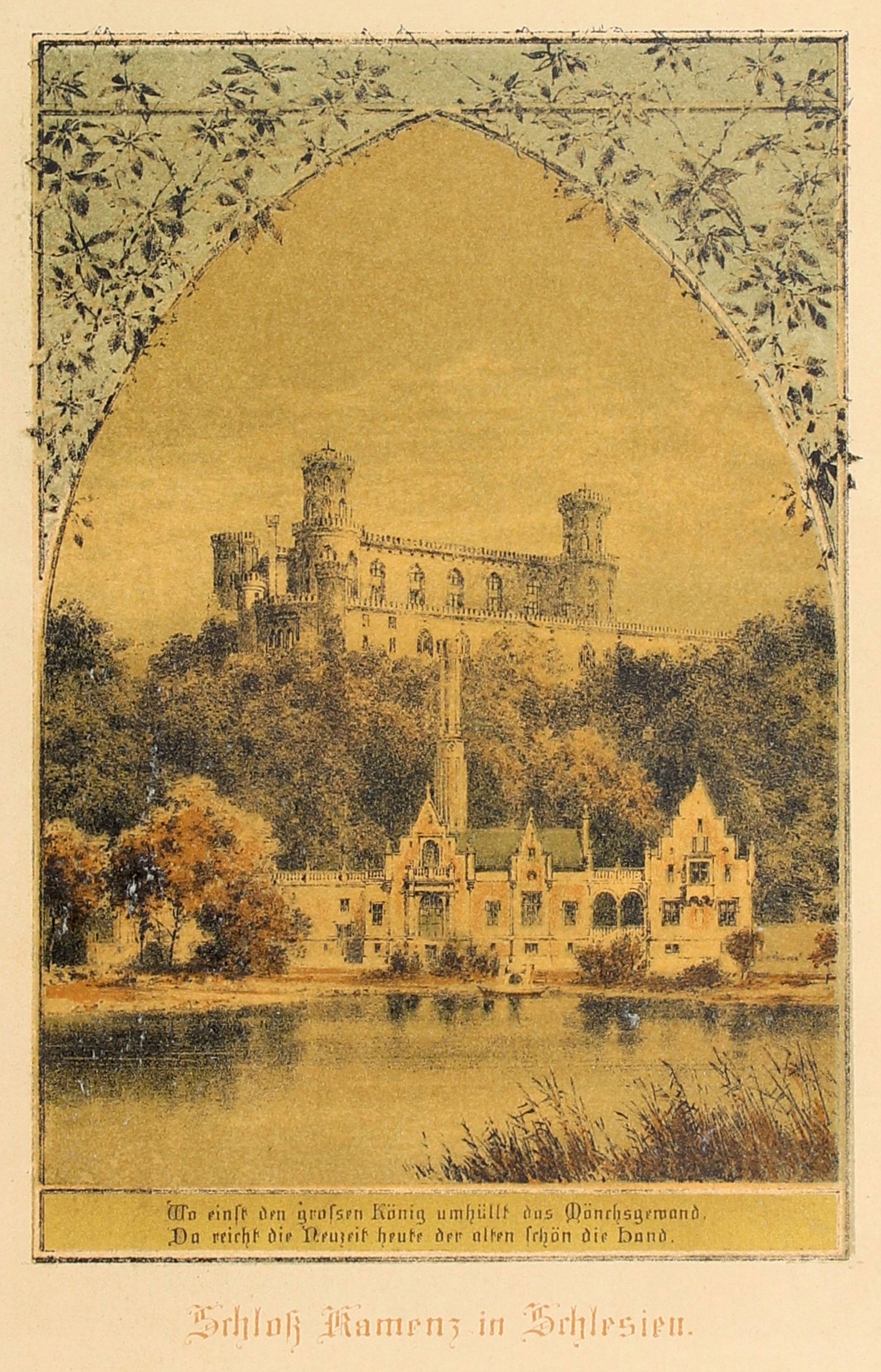 KAMIENIEC ZĄBKOWICKI. Pałac. 1880.