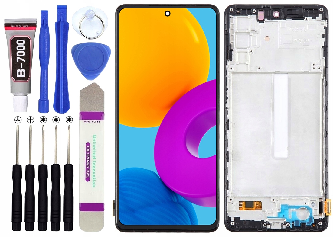 Displej pro Samsung Galaxy M52 5G M526 Oled LCD displej Rámeček