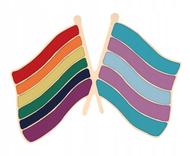 

Pin flagi trans, transpłciowa i Pride Lgbt