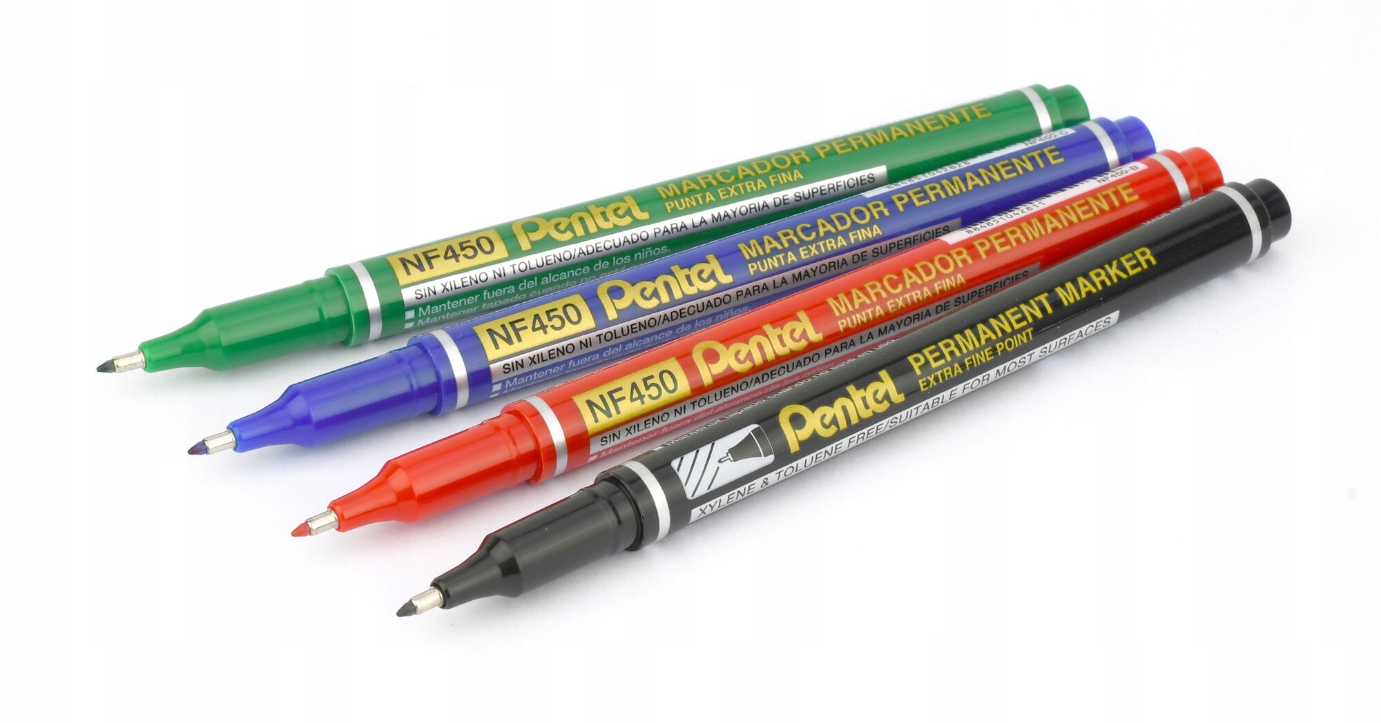 Marker wodoodporny Pentel czerwony NF450 cienki Marka Pentel