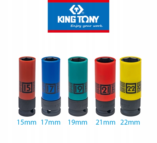 nasadka udarowa długa 1/2'' 17 mm Cienkościenna do felg alum K-t