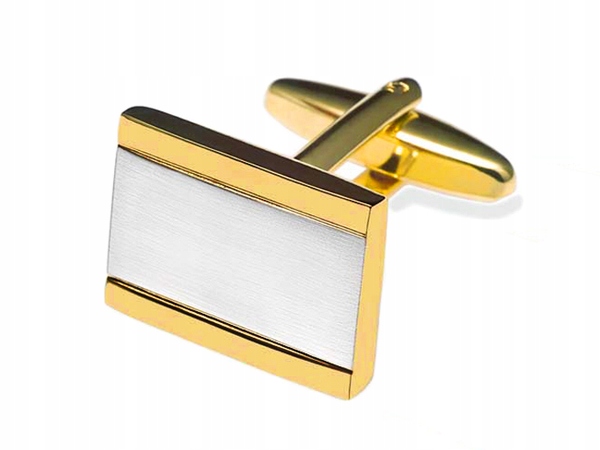 

Modne Spinki do Mankietów Koszul + Pudełko D7-7