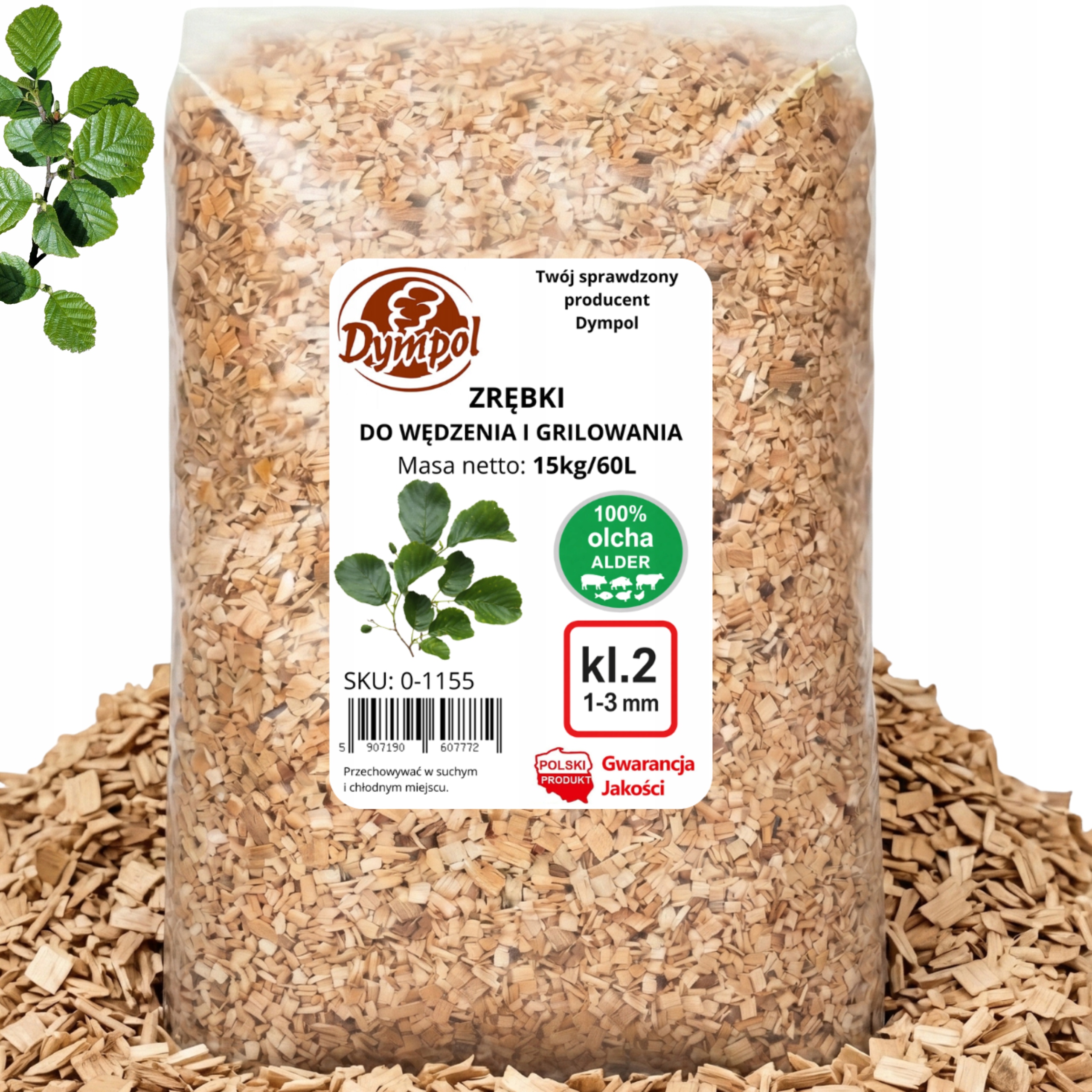 Suché Štěpky 100% Olše Pro Generátor Kouře Typu Borniak Kl 02 15 kg Premium