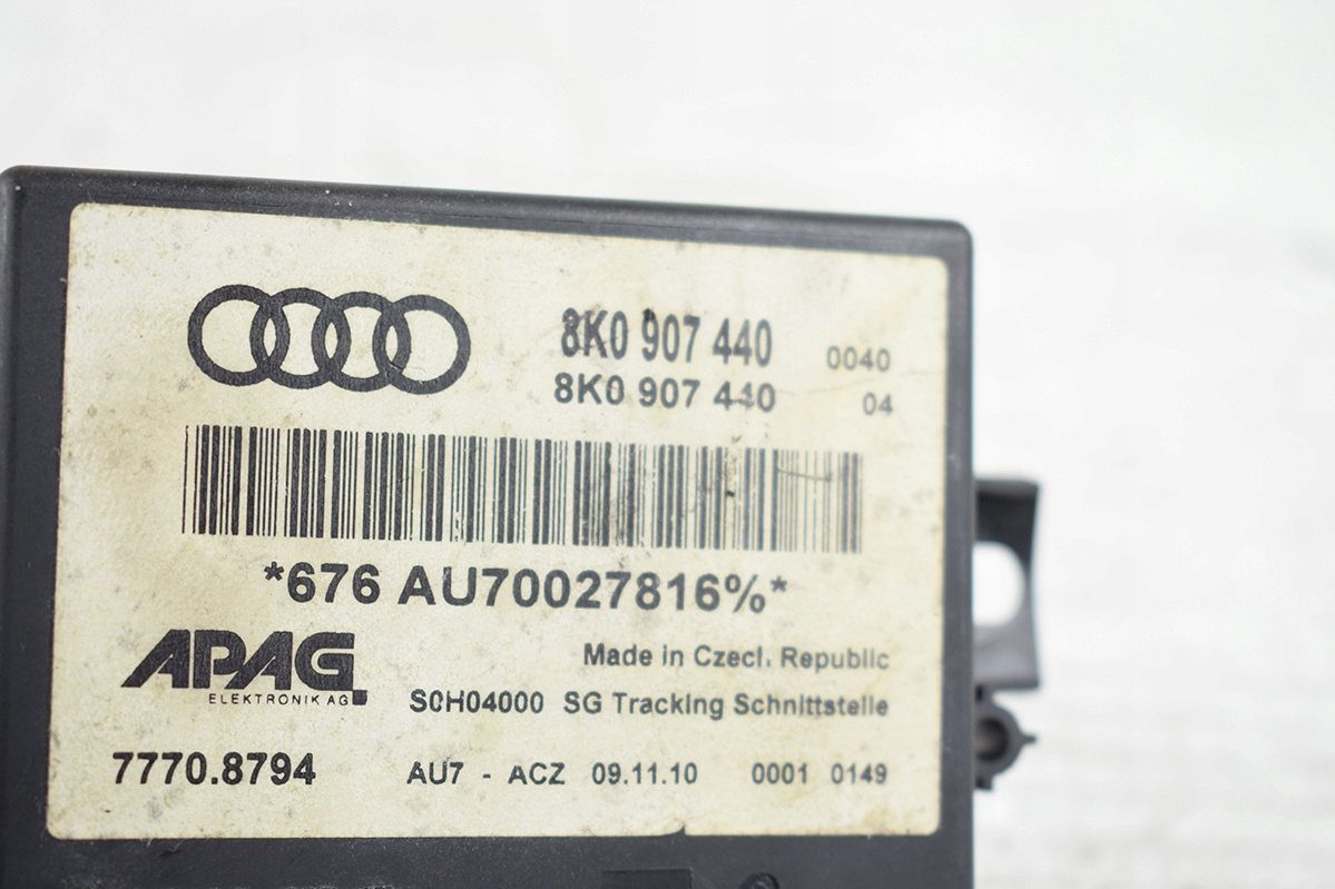 module control unit LOKALIZACJI AUDI Q3 8U 8K0907440