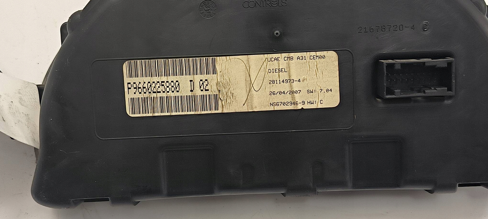 dials clock 9660225880 CITROEN C3