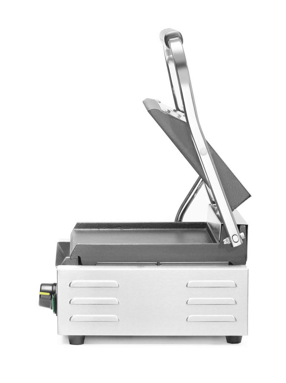 Grill kontaktowy pojedynczy, HENDI, góra ryflowana , dół gładki, 230V/1800W Zasilanie elektryczne