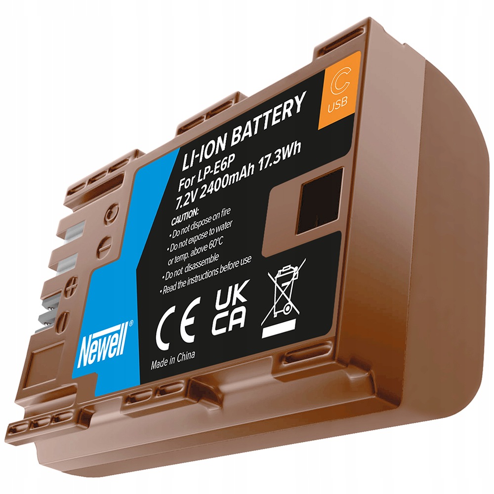 Akumulátor Baterie Náhradní baterie LP-E6P Usb-c pro Canon Newell