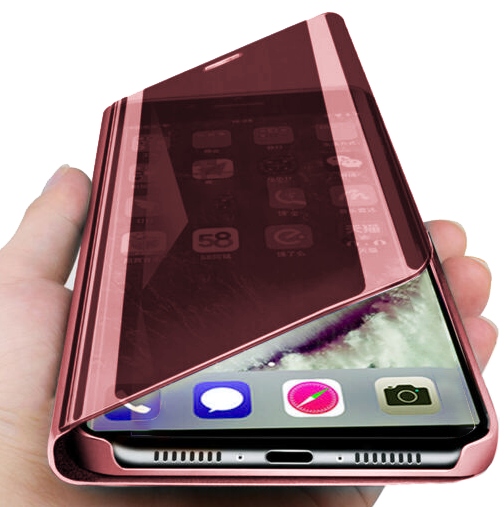 

Etui Clear View Mirror Do Samsung M21 Różowe
