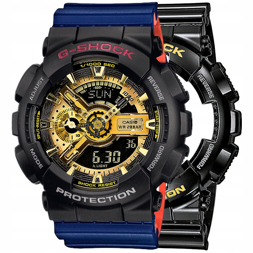 Sada G-shock GA-110GB-1AER Černá Modrá