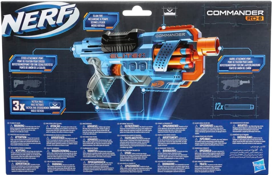 NERF ELITE 2.0 WYRZUTNIA COMMANDER RD-6 HASBRO Marka NERF