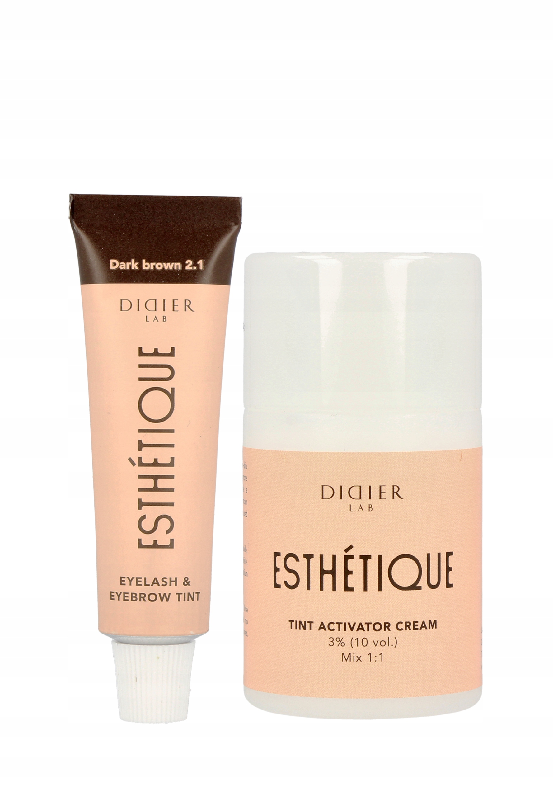 Didier Lab Esthétique Set: Barva na obočí, tmavě hnědá aktivační 3%