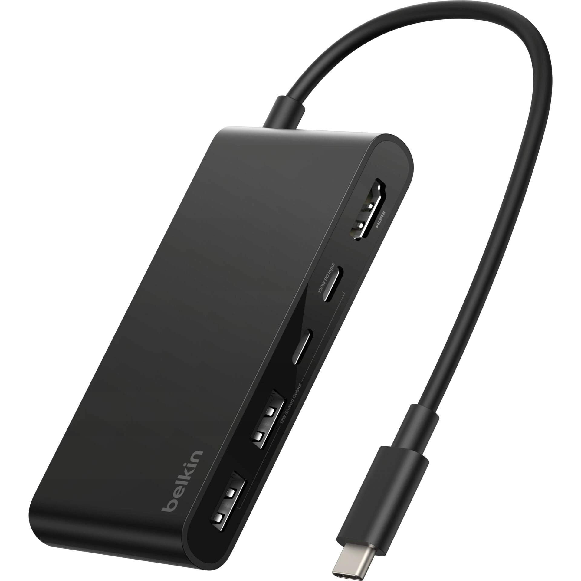 5-portowy Hub Usb-c Belkin 1xHDMI 2xUSB-A 3.2 2xUSB-C 3.2 (AVC022HQBK)