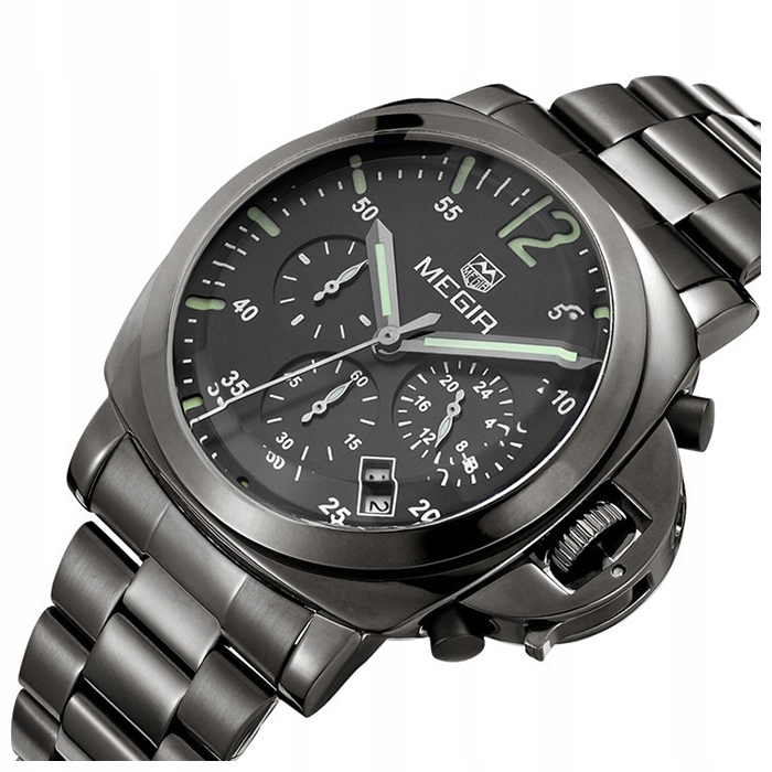 Pánské hodinky Megir náramek chronograf s