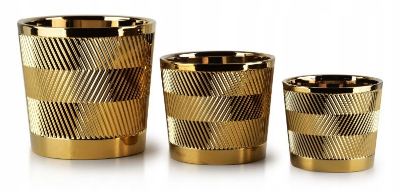 ZESTAW DONIC CERAMICZNYCH 3SZT - DONICZKA DONICA