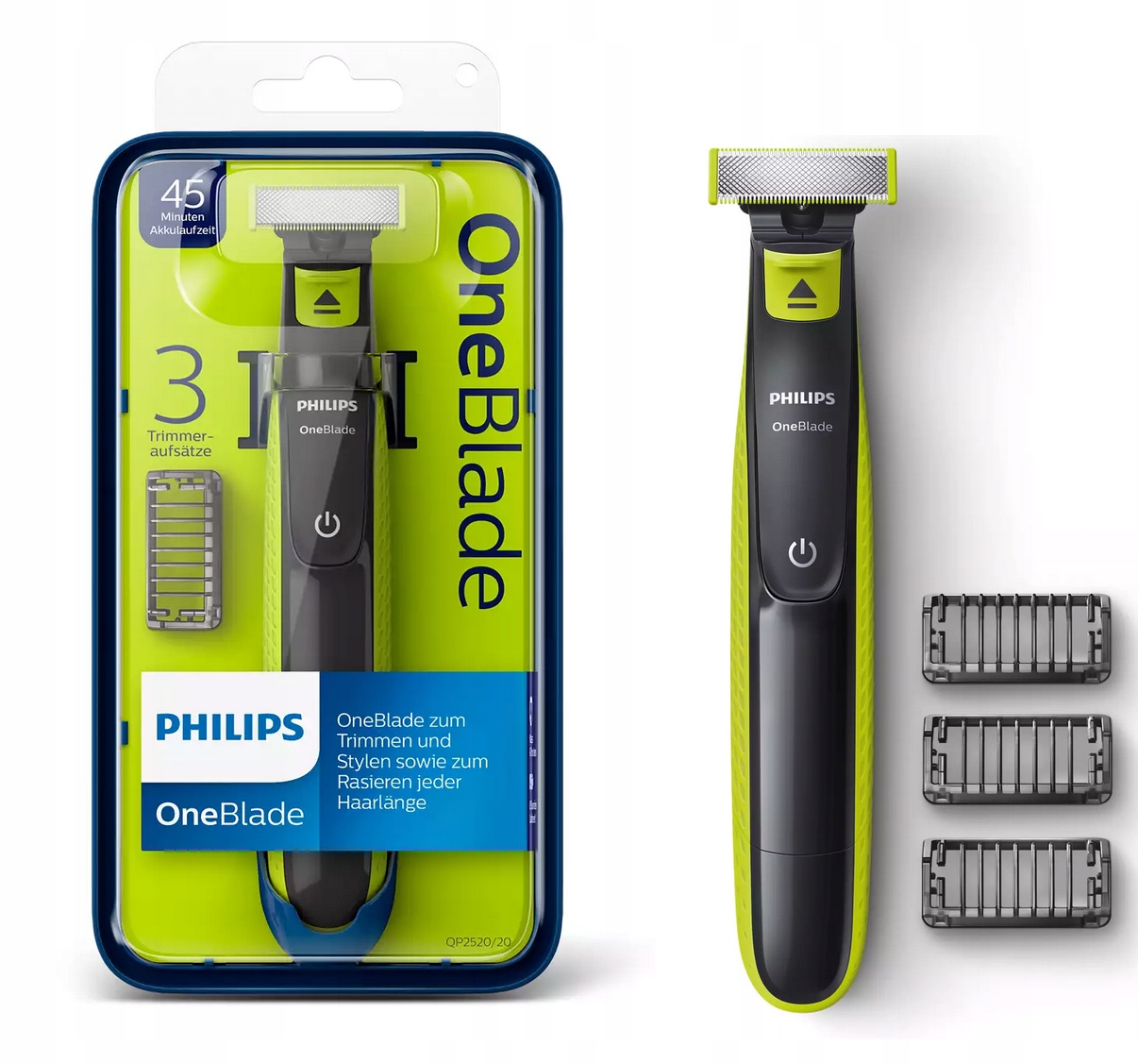 

Philips Oneblade Golarka QP2520/20 3 Nasad