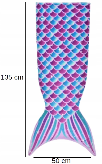 OGON SYRENY SYRENI KOC KOCYK SYRENKI MIĘKKI ŚPIWÓR DLA DZIECI FIOLETOWY Marka inna