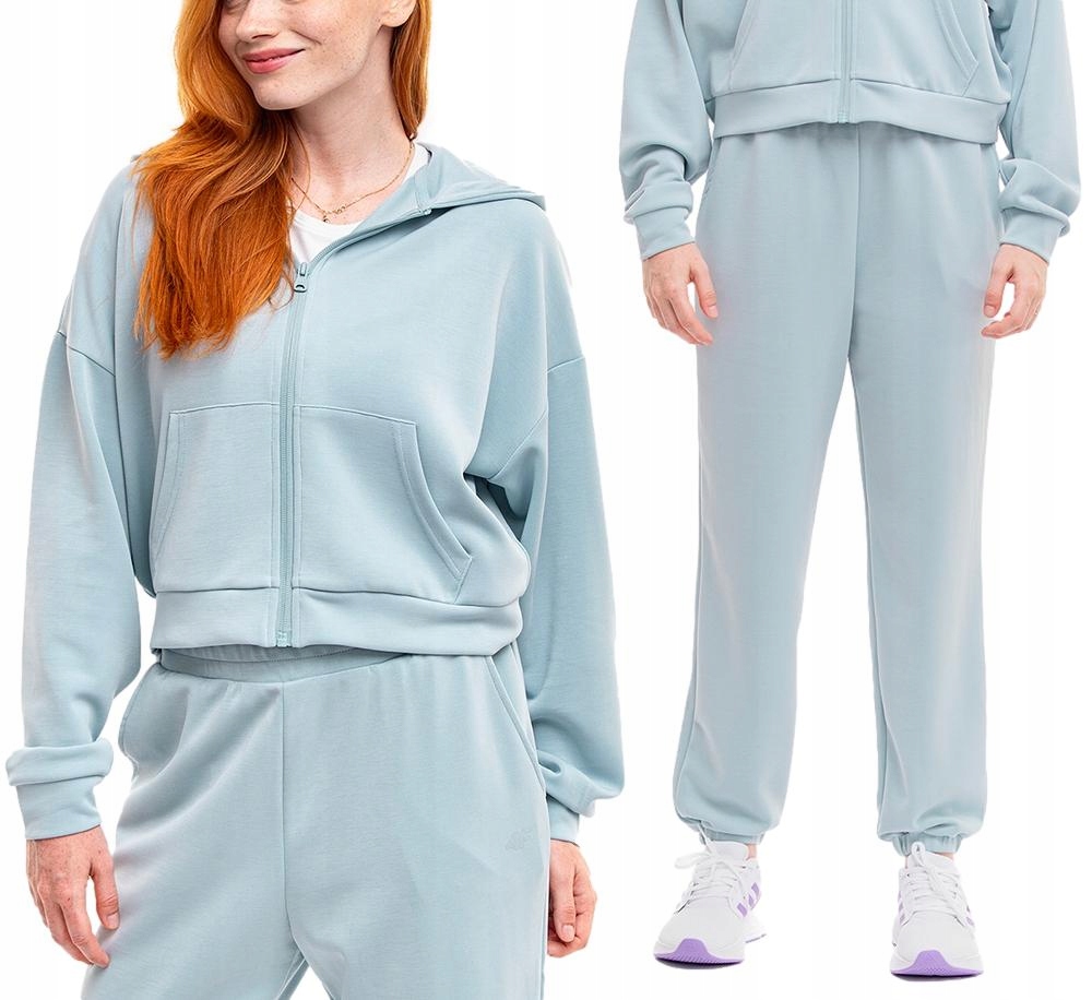 Teplákovka Dámský komplet 4F Sada Mikina Sportovní tréninkové kalhoty vel