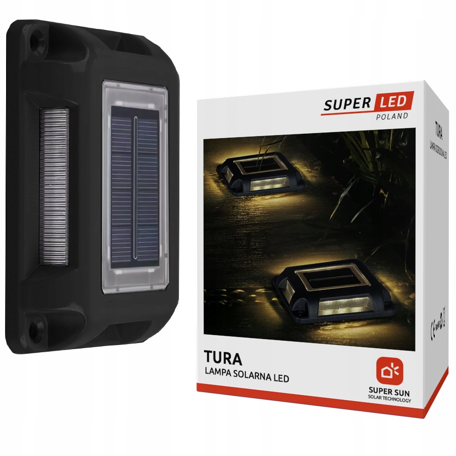 Lampa solarna LED wbijana gruntowa ogrodowa Dysk SuperLED PREMIUM
