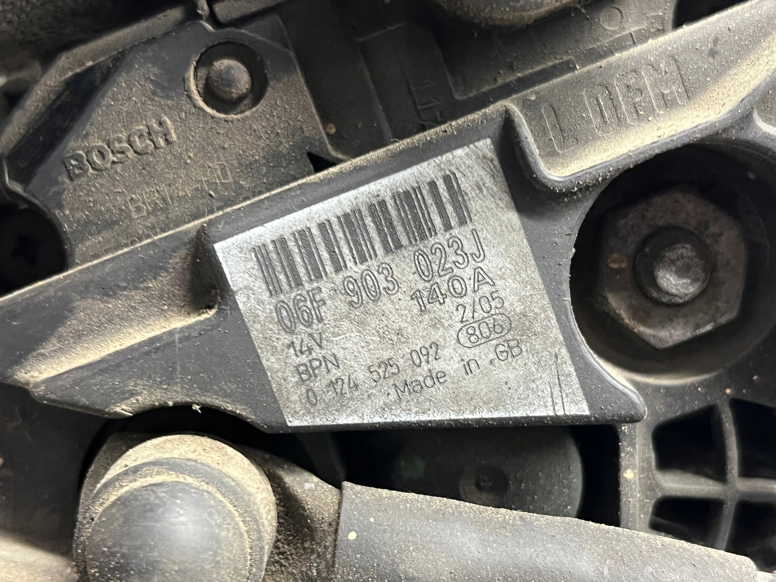 alternatore AUDI A4 B7 06F903023J