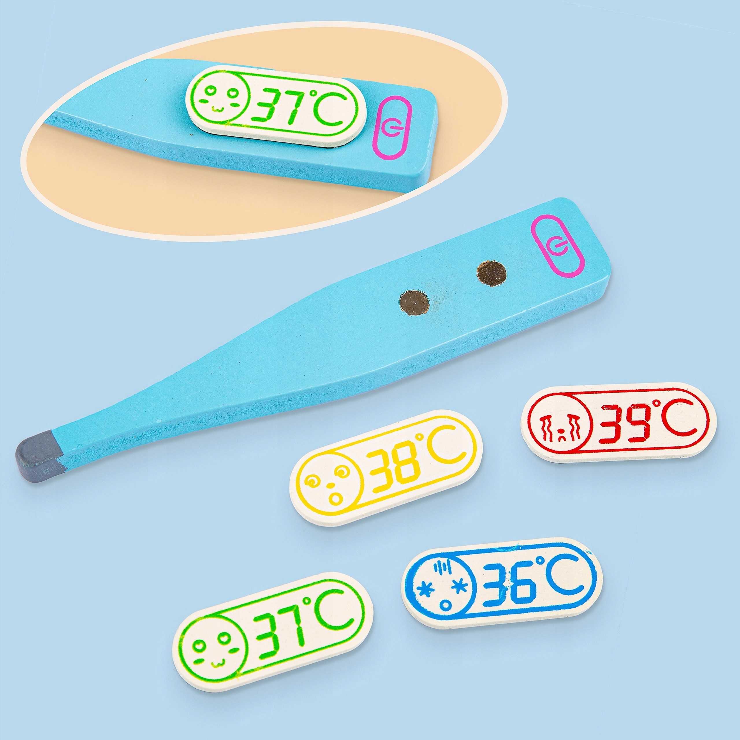 ZESTAW MAŁEGO LEKARZA DLA DZIECI DOKTOR PIELĘGNIARKA WALIZKA KINDERPLAY Minimalny wiek dziecka 3