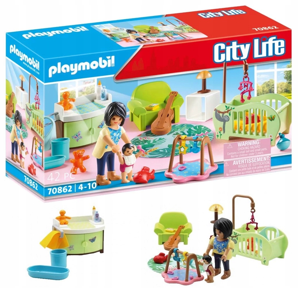 PLAYMOBIL 70862 zestaw City Life. Pokój niemowlaka