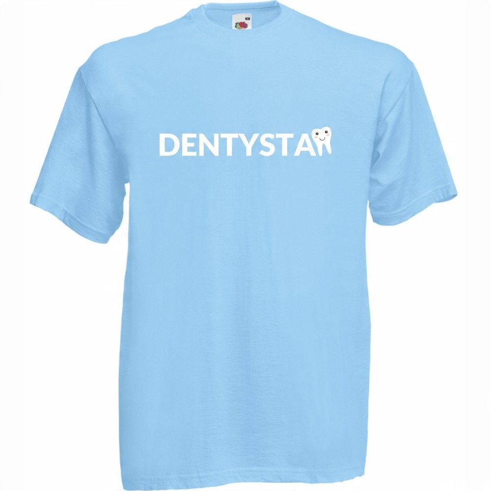 

Koszulka dentysta dla dentysty M błękitna