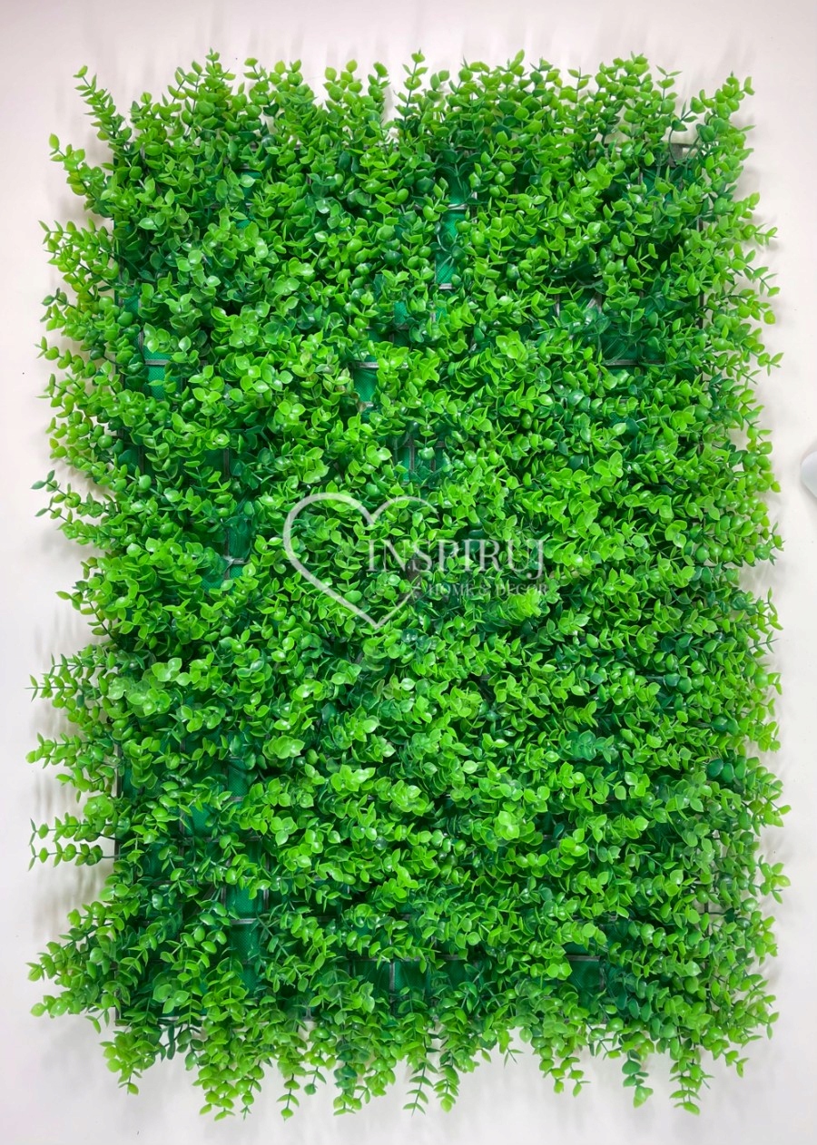 ZIELONA ŚCIANA PANEL ROŚLINNY MATA NA ŚCIANĘ OGRÓD WERTYKALNY EUKALIPTUS Marka Inspiruj