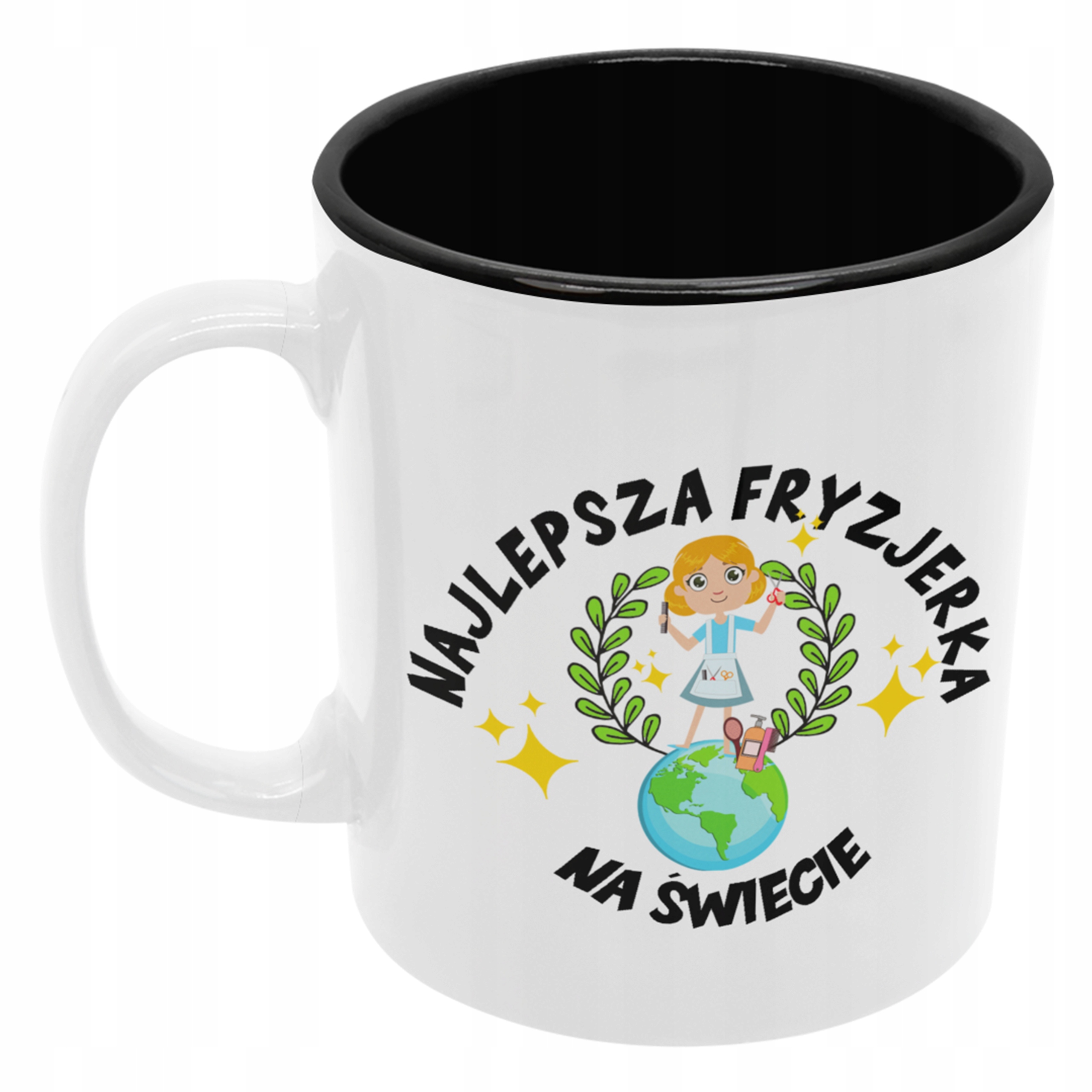 

Kubek fryzjerki fryzjerki czarny