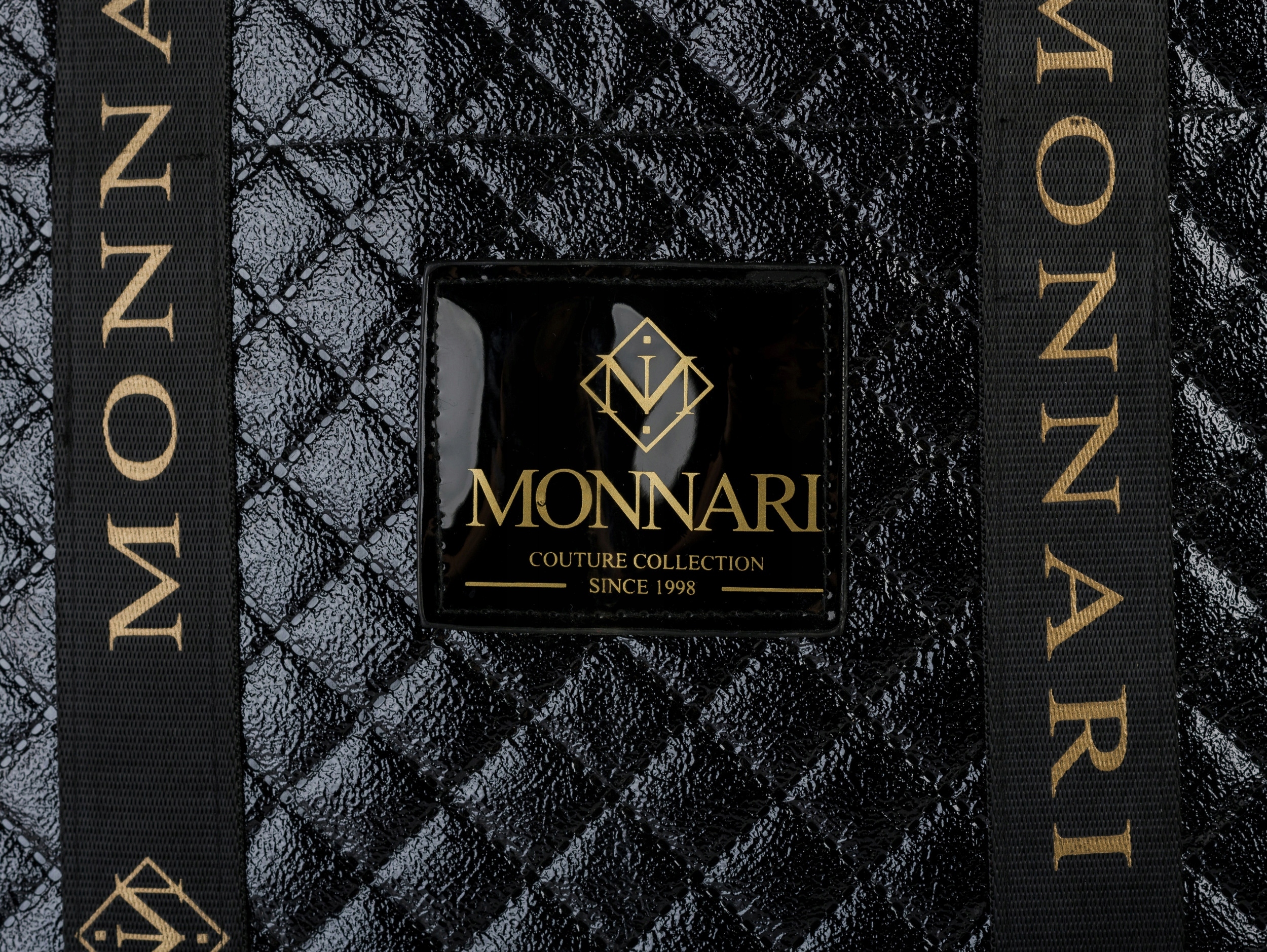 TORBA NA ZAKUPY Czarna MONNARI Duża POJEMNA A4 WODOODPORNA KIESZEŃ Wielkość duża (mieszcząca A4)