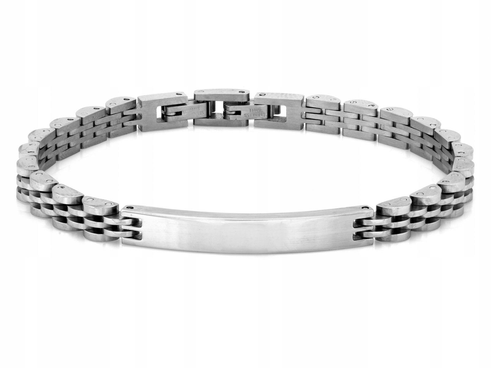 Pánský tlustý Náramek Z Oceli s deskou pod gravírování velikost 20