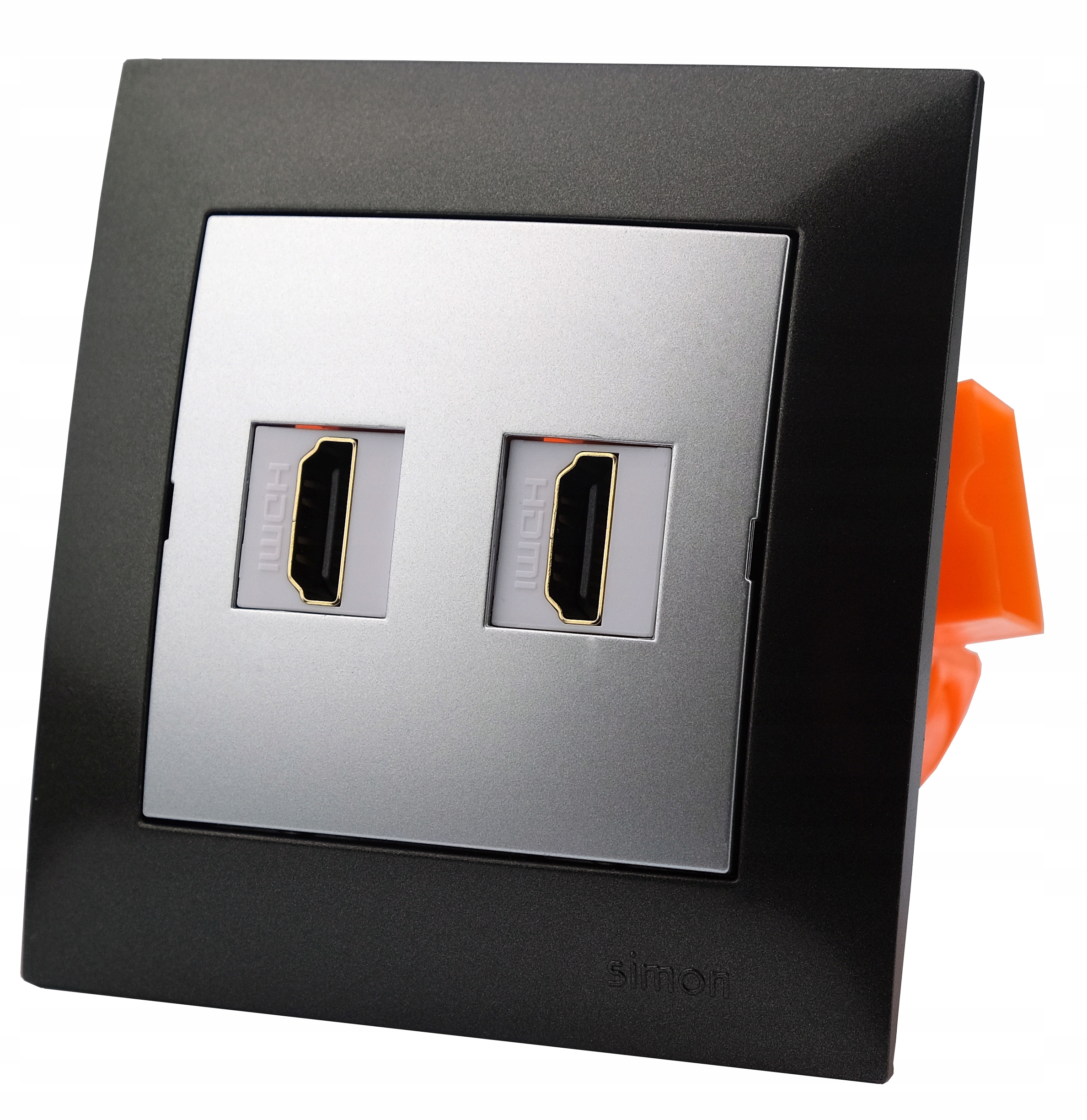 Simon gniazdo HDMI ścienne podtynkowe 2HDMI